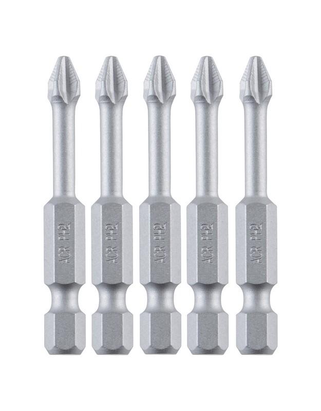 EMBOUTS DE VISSAGE ALLONGES - Embout Phillips Longueur totale mm 50 - Taille Ph1