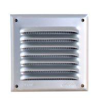 GRILLE PERSIENNE ALU GRIS ANTI INSECTE DIMENSION 10X10 - LM1010G