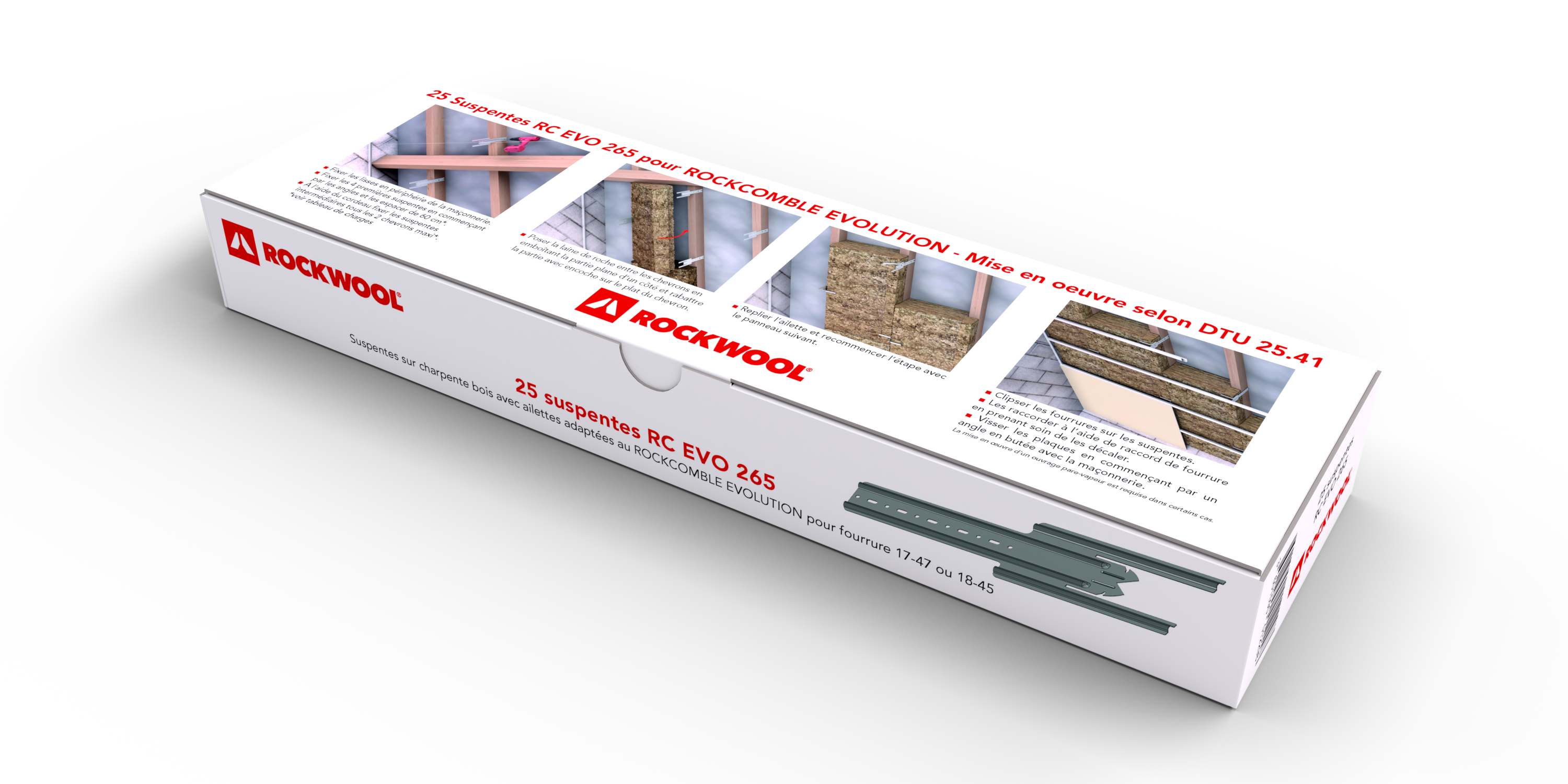 Accessoire fixations Rockcomble Evolution - Suspentes RC EVO long 265mm