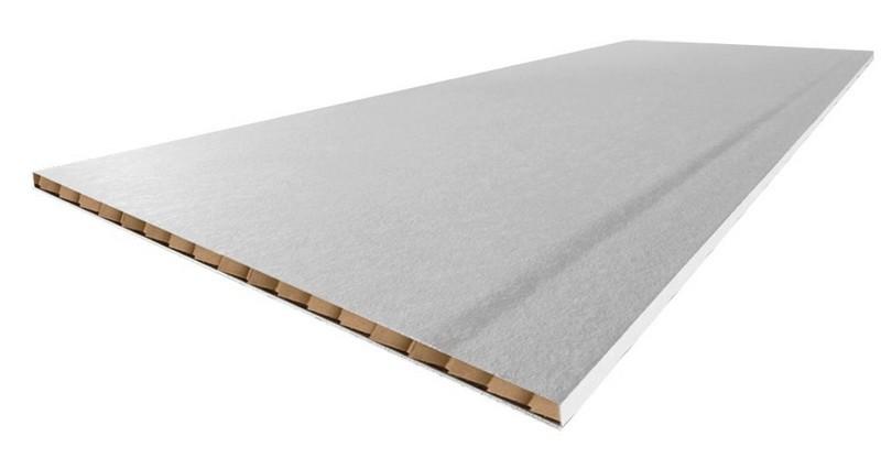 Cloison alvéolaire PRÉGYFAYLITE Hydro Déco BA50 larg 120cm L 260cm Siniat