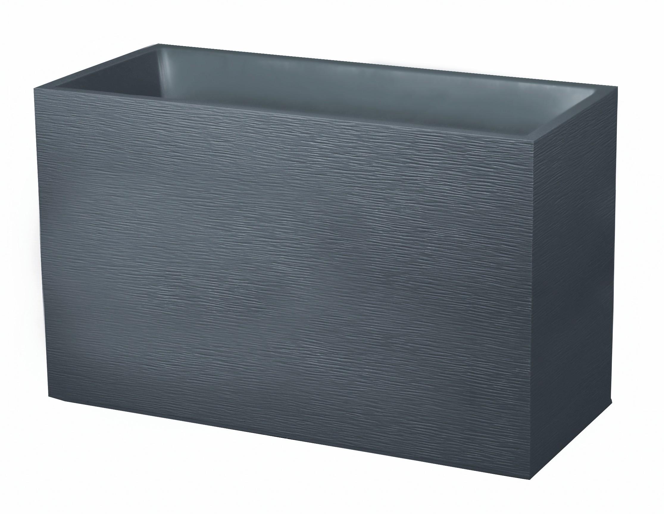 Jardinière muret Graphit polypropylène 116L gris anthracite