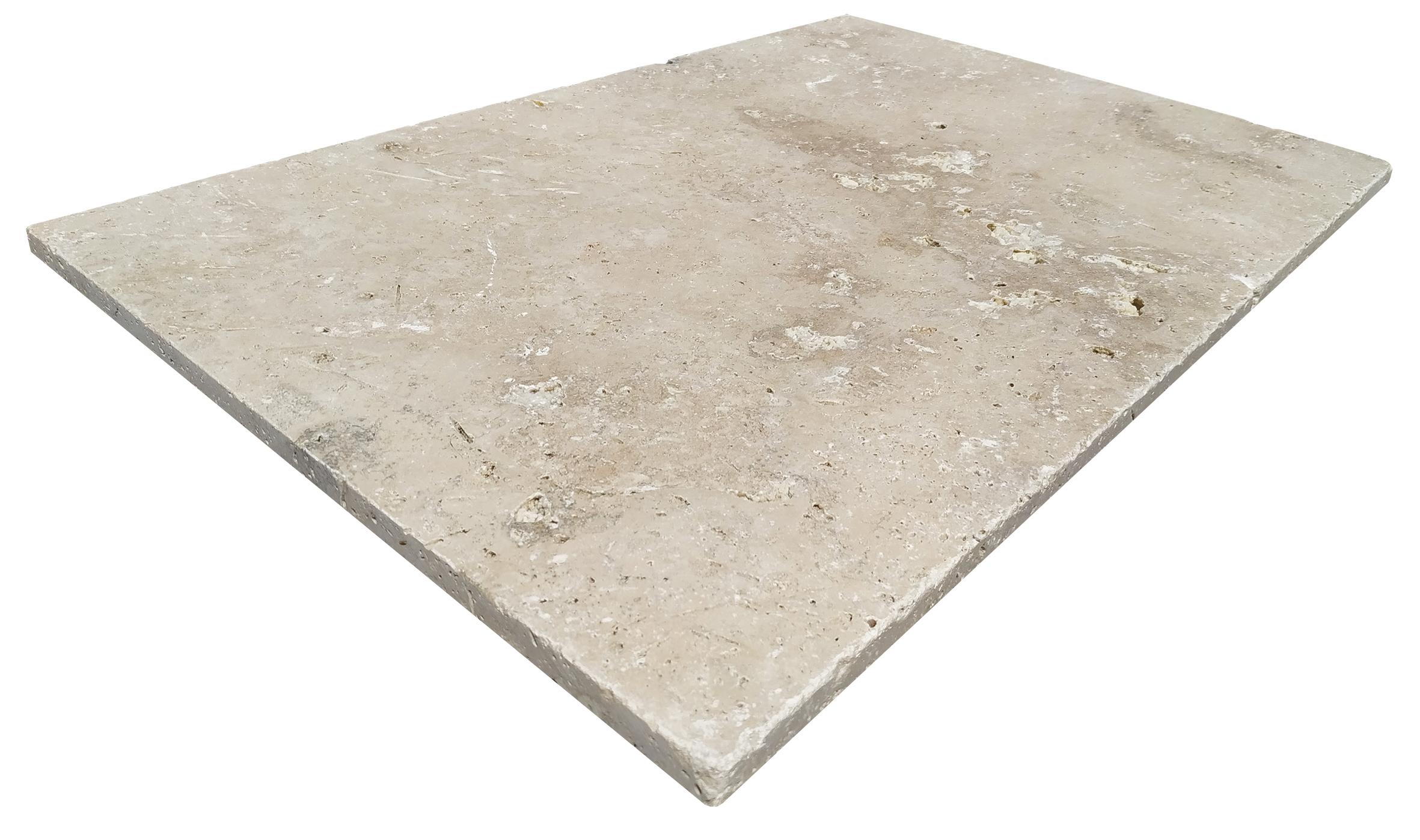 Dalle CAPPADOCE MIX 40,60 x 61 épaisseur 1,2 cm - Travertin vieilli bord antique