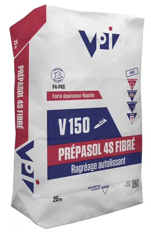 ENDUIT DE RAGREAGE PREPASOL 4S FIBRE V150 - SAC 25 KG