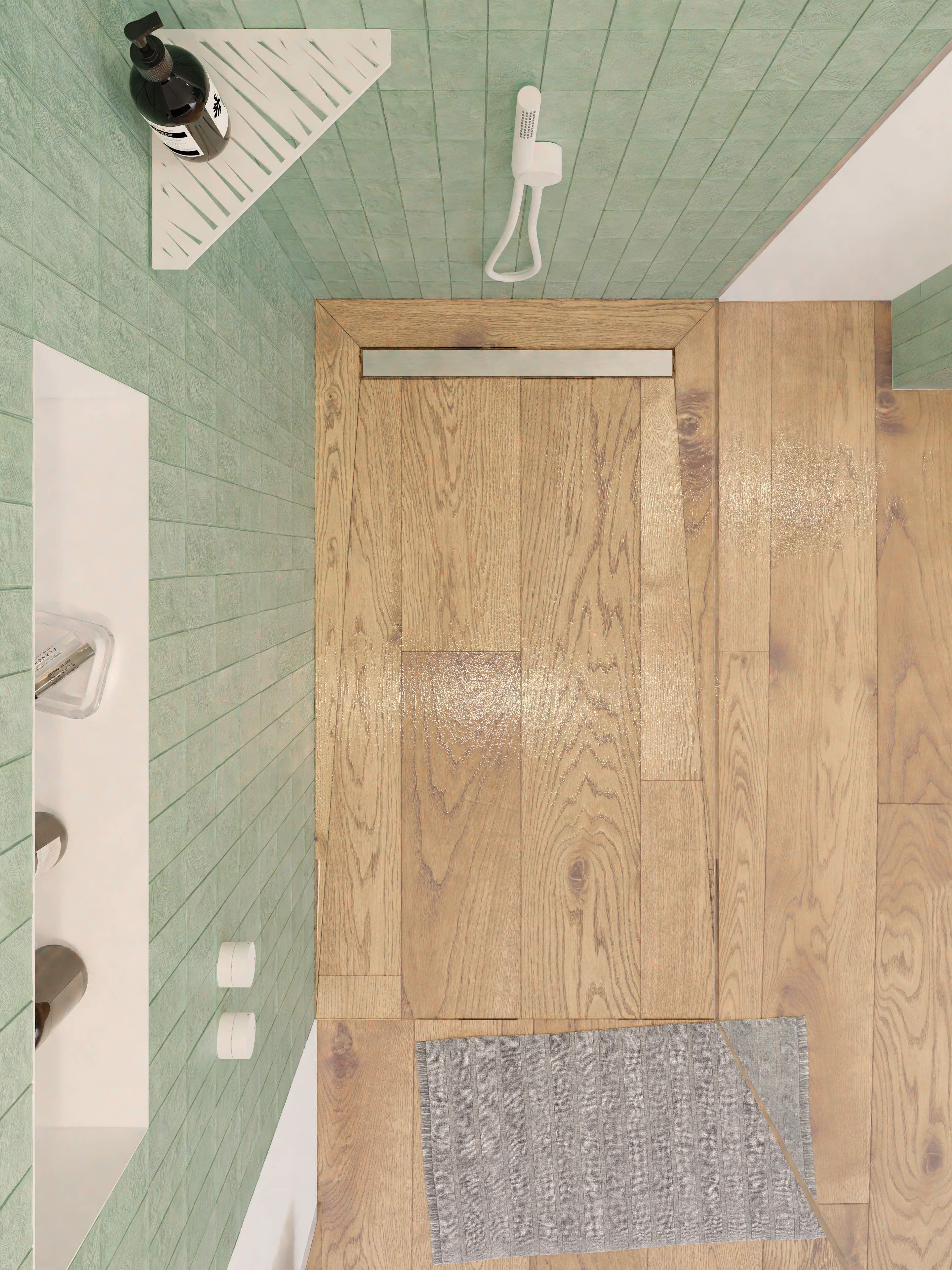 Caniveau de sol inox à maçonner  - avec siphon ultra plat - encombrement sous caniveau 40 à 58 mm - 70 x 7 cm