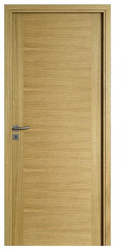 Bloc-porte NEO Etna Naturel Placage Chêne -  Huisserie KM1 fin de chantier Cloison 72mm  - Poussant Droit - 204x83cm