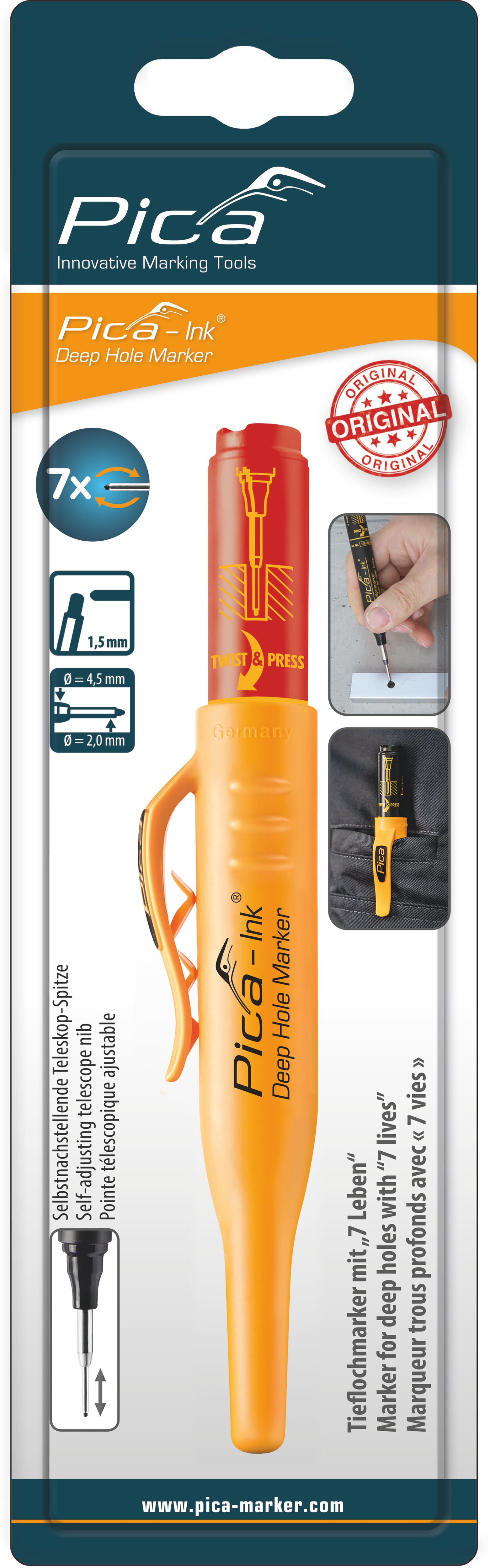 Marqueur rouge trous prof. - Pica