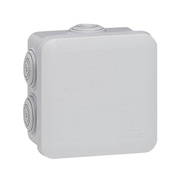 BOITE DE DERIVATION IP55 80X80X45 MM GRIS