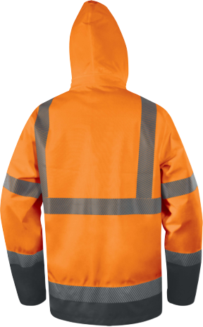 Parka TRACK - Haute visibilité - Ripstop - Orange Fluo/Gris - T.3XL