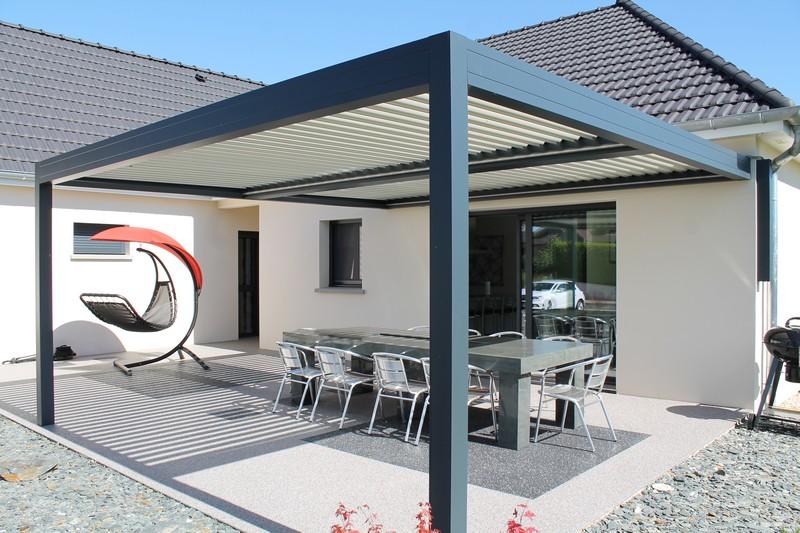 PERGOLA PANAMA MURALE 3 X 3 M BLANC