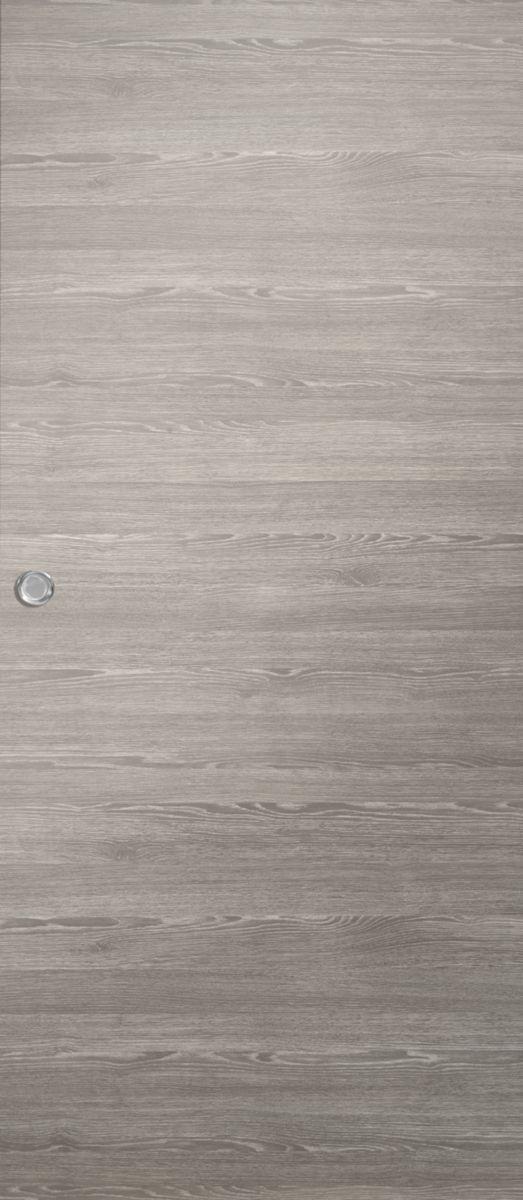 Porte Coulissante FUJI Zen Chêne Gris Galet  - Chassis B - 204x73cm