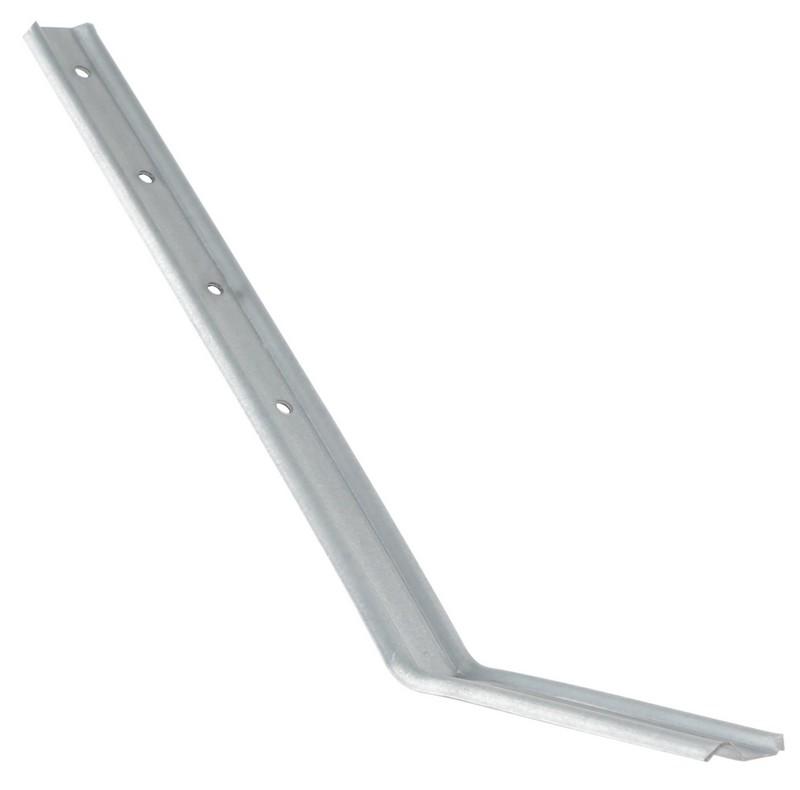 HAMPE NERVUREE GALVA L. 500 MM DROITE