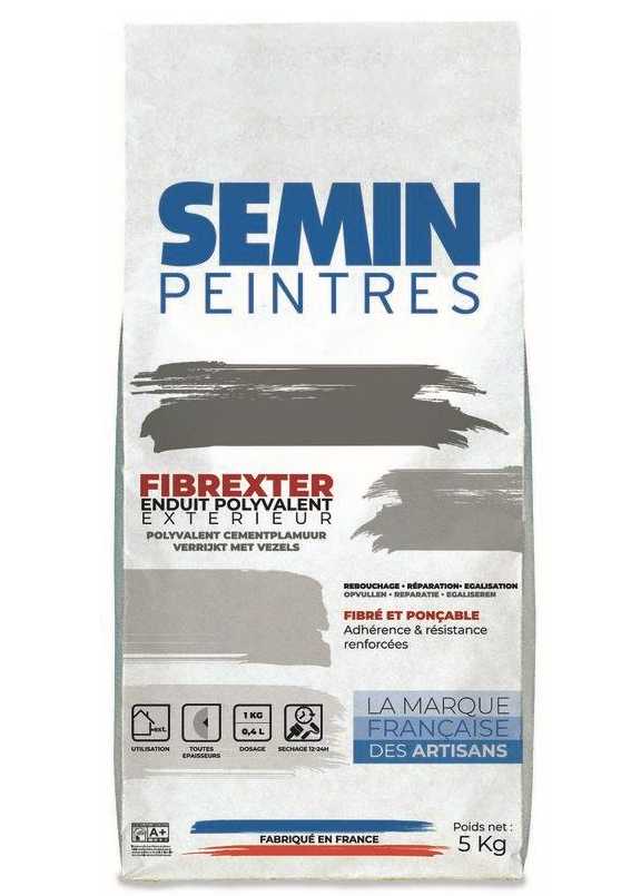 Enduit de rebouchage FIBREXTER sac 5 kg