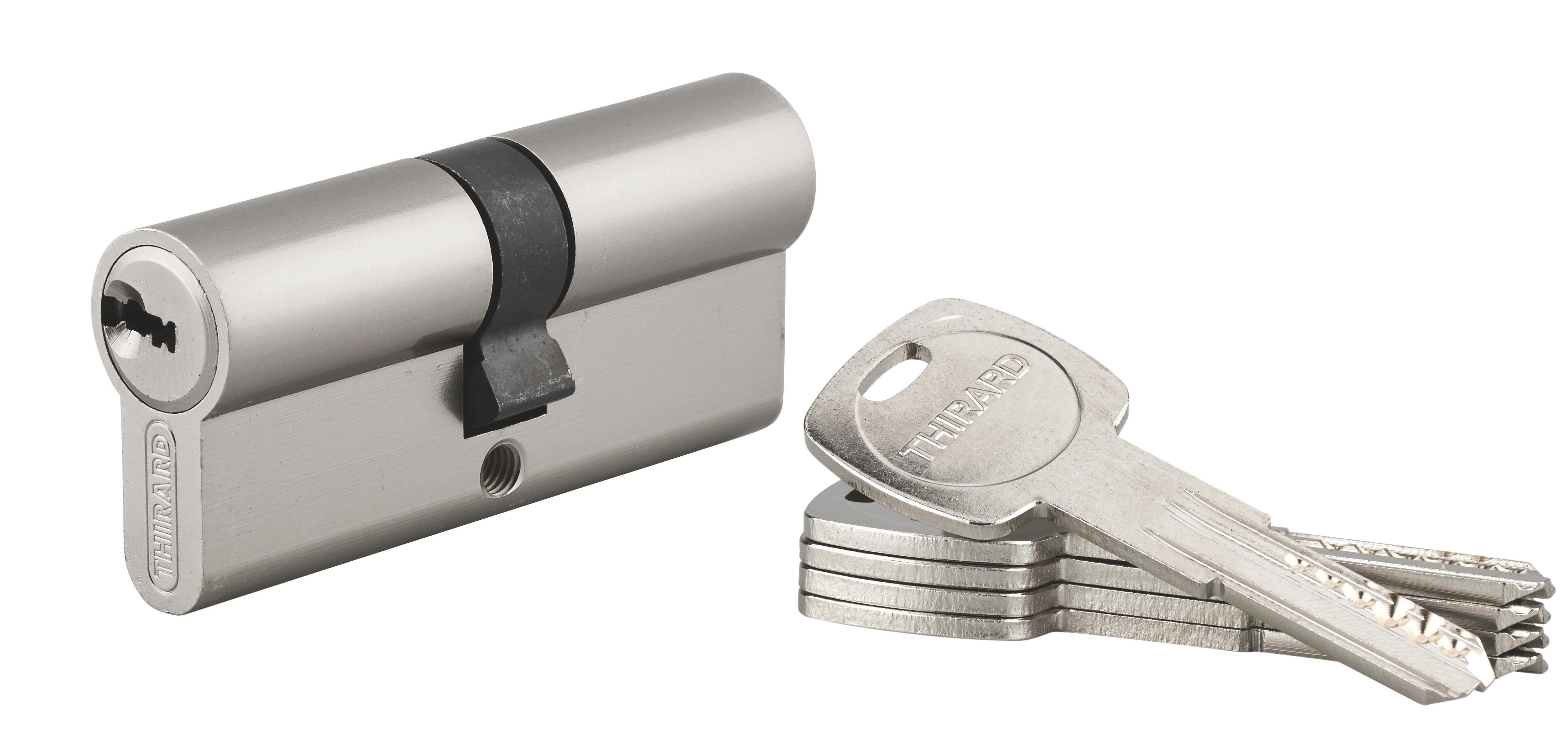 Cylindre trafic 6 35MM x 35MM nickel 5 clés - Thirard