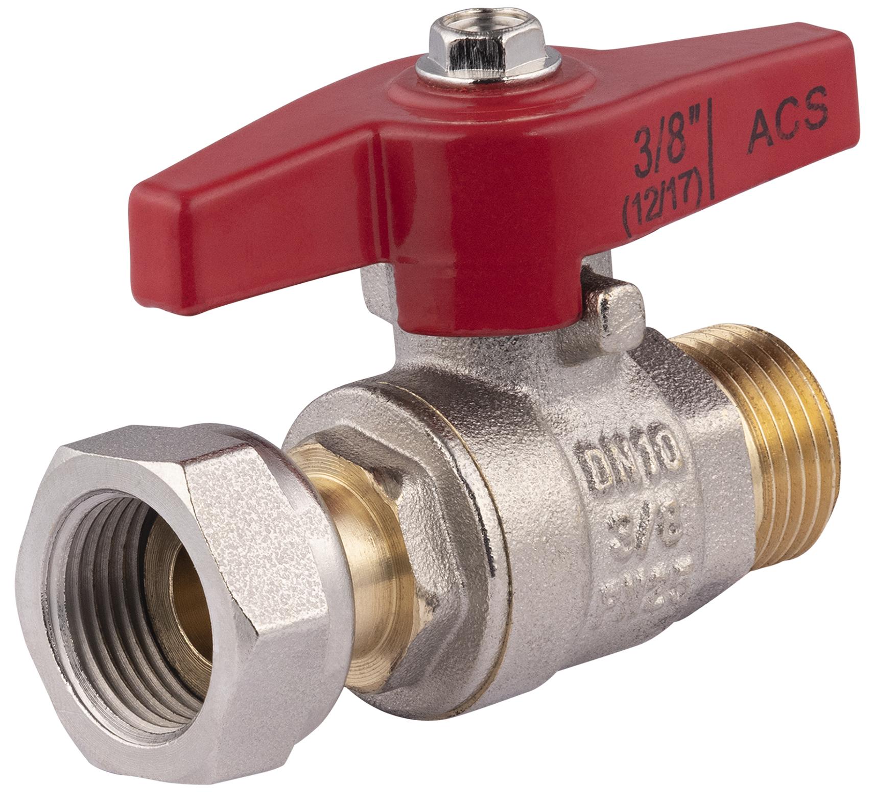 VANNE SPHERE PAPILLON M 3/8-ECR.L F 3/8 