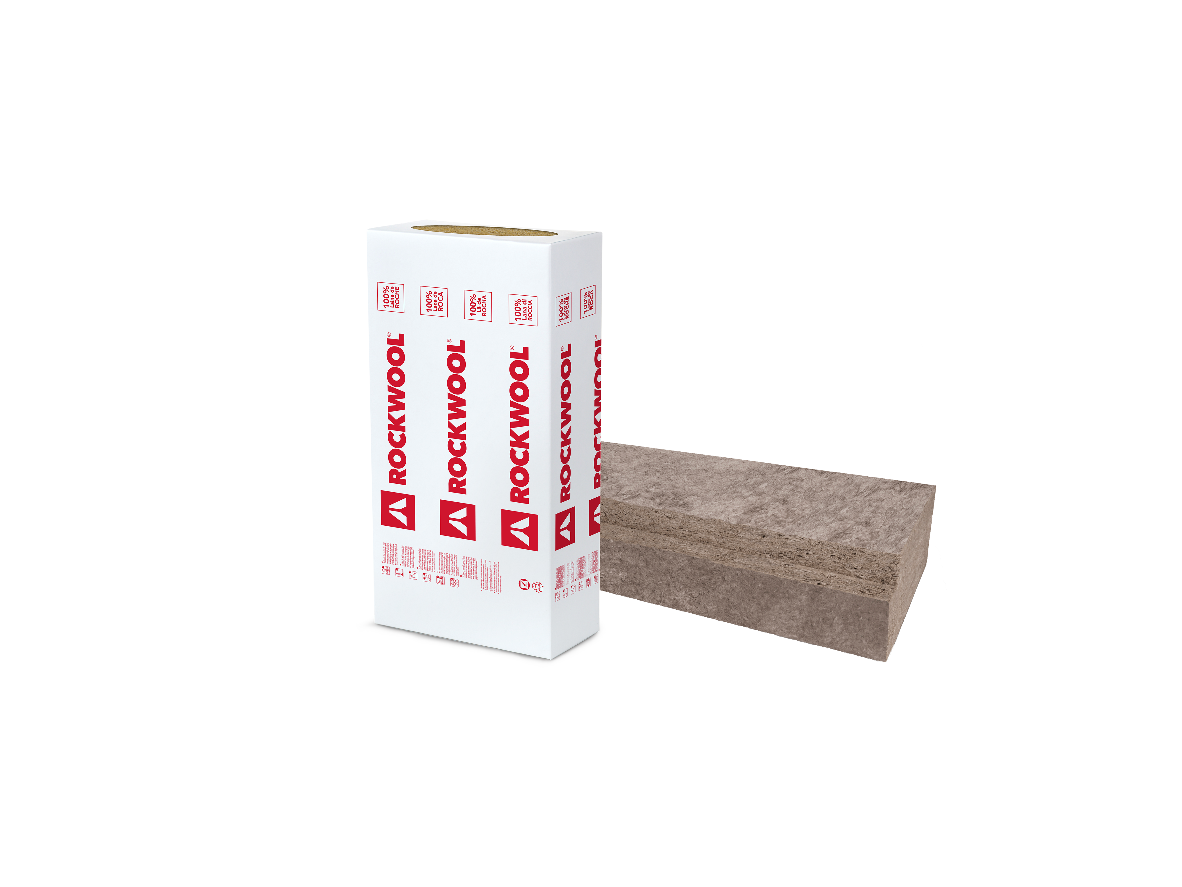 Panneau isolant en laine de roche Rockcomble Evolution L 1350 x l 500 x ép 200 (mm) R=6,05