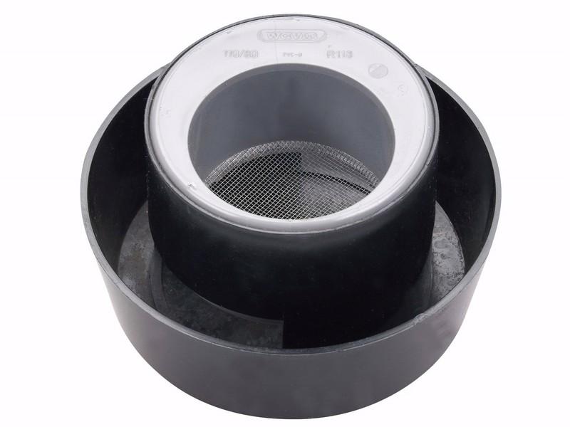 CHAPEAU VENTILATION PVC 100 ARDOISE AVEC MOUSTIQUAIRE