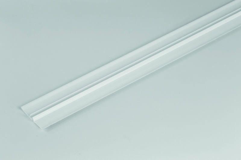 COUVRE JOINT PLAT 70 MM PVC BLANC CLIP 'L'