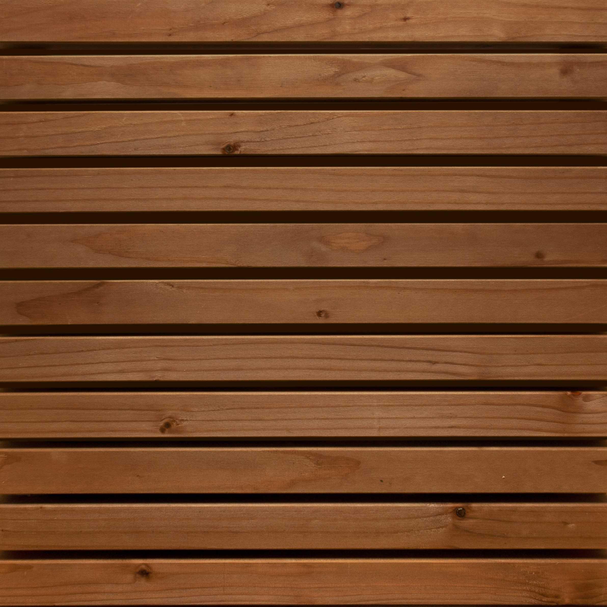 Bardage RYTHMIX Sapin du Nord - Profil Claire Voie Carré - 40x40mm L. 4,20m - Marron