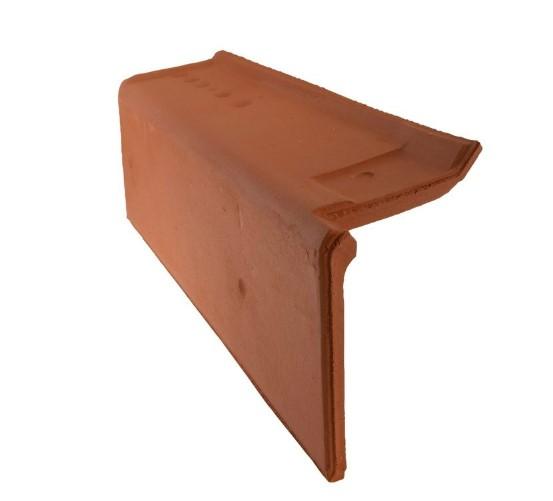 Rive équerre gauche Double Canal 12 / Double Canal Languedoc terre cuite Vieille Terre