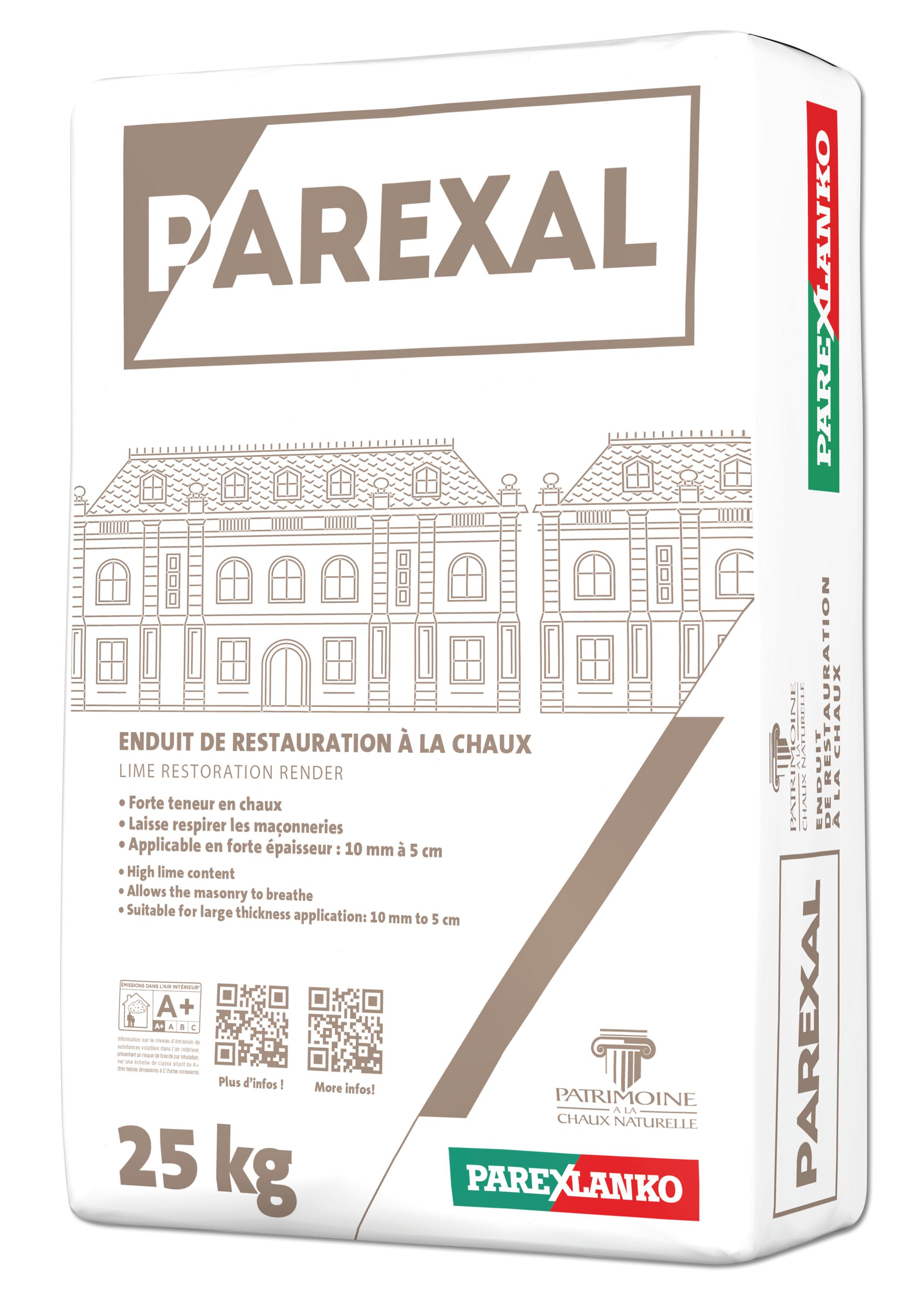 Enduit de restauration pour façade monocouche PAREXAL G20 - Sac de 25KG