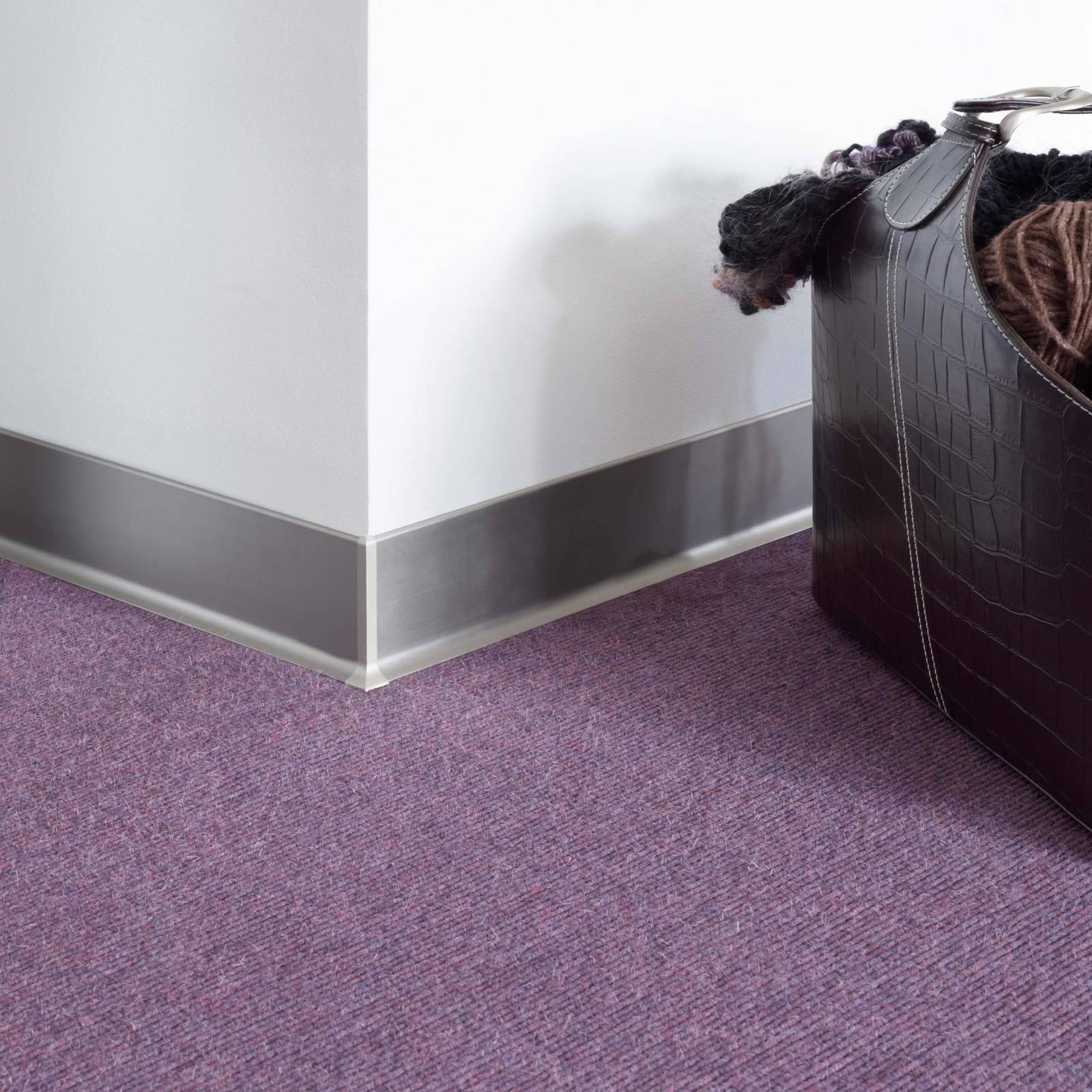 Angle sortant pour plinthe CONSTRUCT - Aluminium anodisé argent -  Ht 60 mm - CAE 60-X