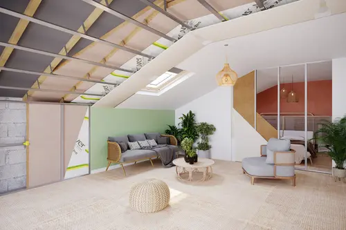 Fibres de bois flexible pour l'isolation par l'intérieur ép.40MM - ISONAT FLEX 40 - R. 1.05m².K/W 