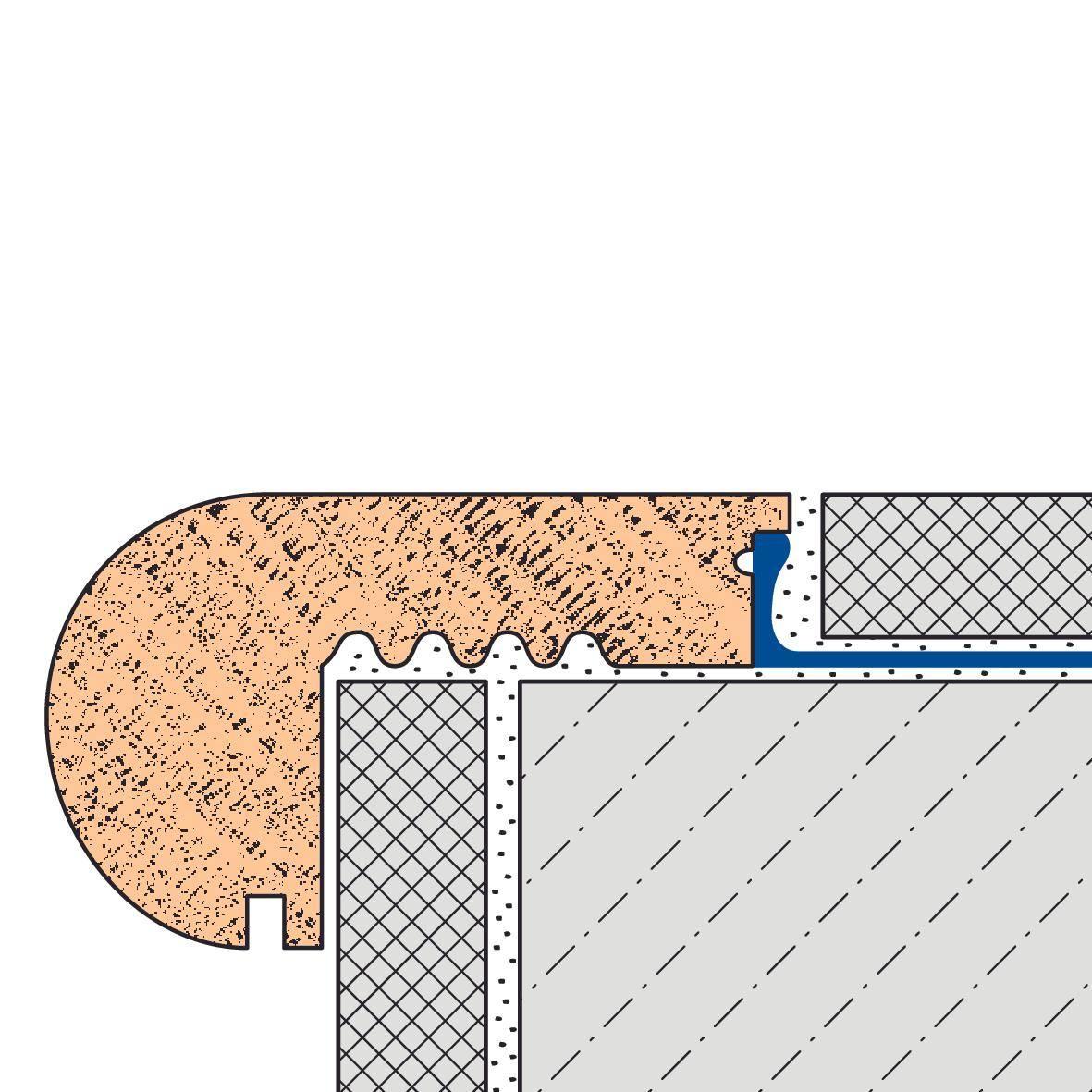 Nez marche provence chêne L.100CM HT.13,5MM