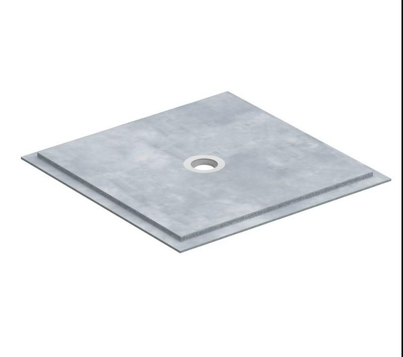 Plaque Fermacell POWERPANEL sol TE dalle de douche long. 1.20m x larg. 1.20m ep. 35mm