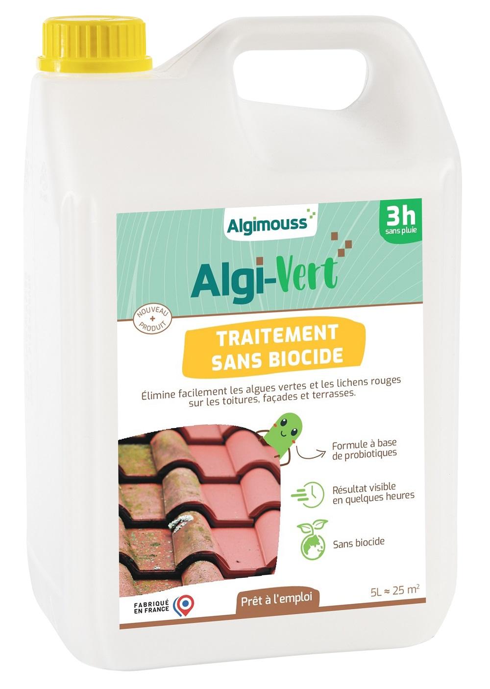 Traitement anti-algues ALGI-VERT sans biocide 5L Algimouss