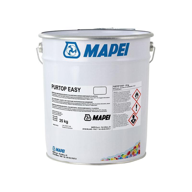 Membrane d'étanchéité élastique polyuréthane PURTOP EASY blanc - seau de 25kg