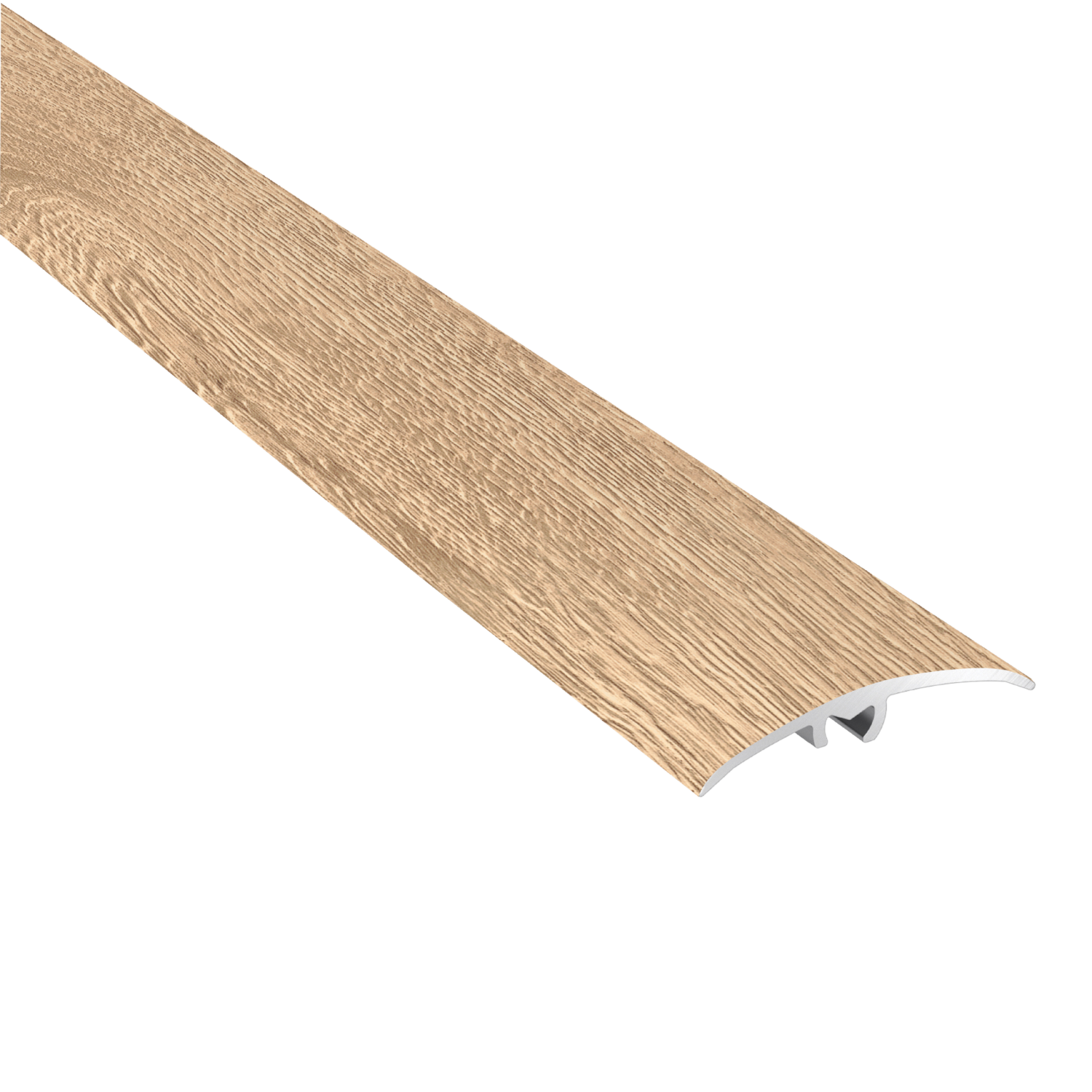 Seuil 3 en 1 en Alu pour stratifié EL2035 - 37 x 1800MM ép.5MM - D490 