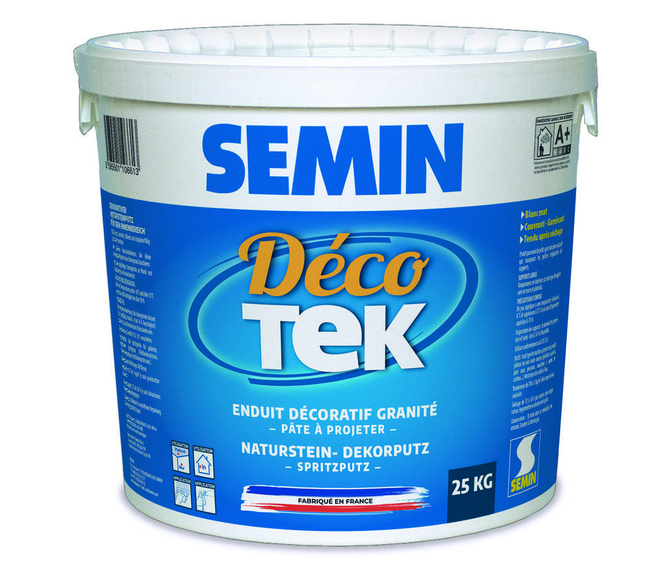 SEMIN DECOTEK ENDUIT DECORATIF GRANITE SEAU 25 KG