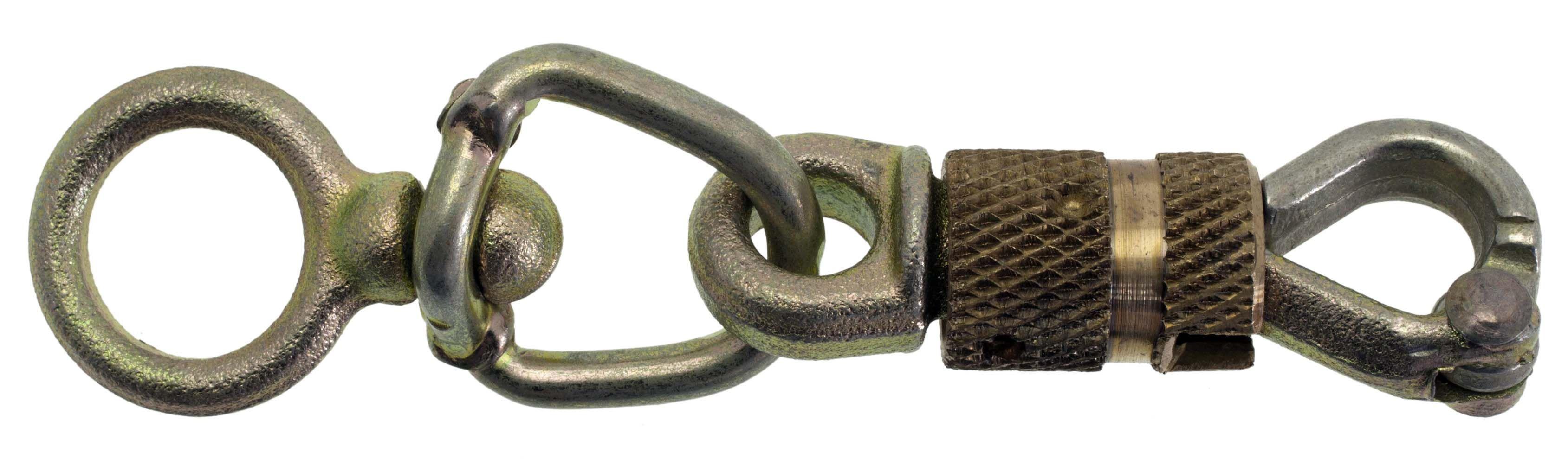 Mousqueton securite a touret L.85mm