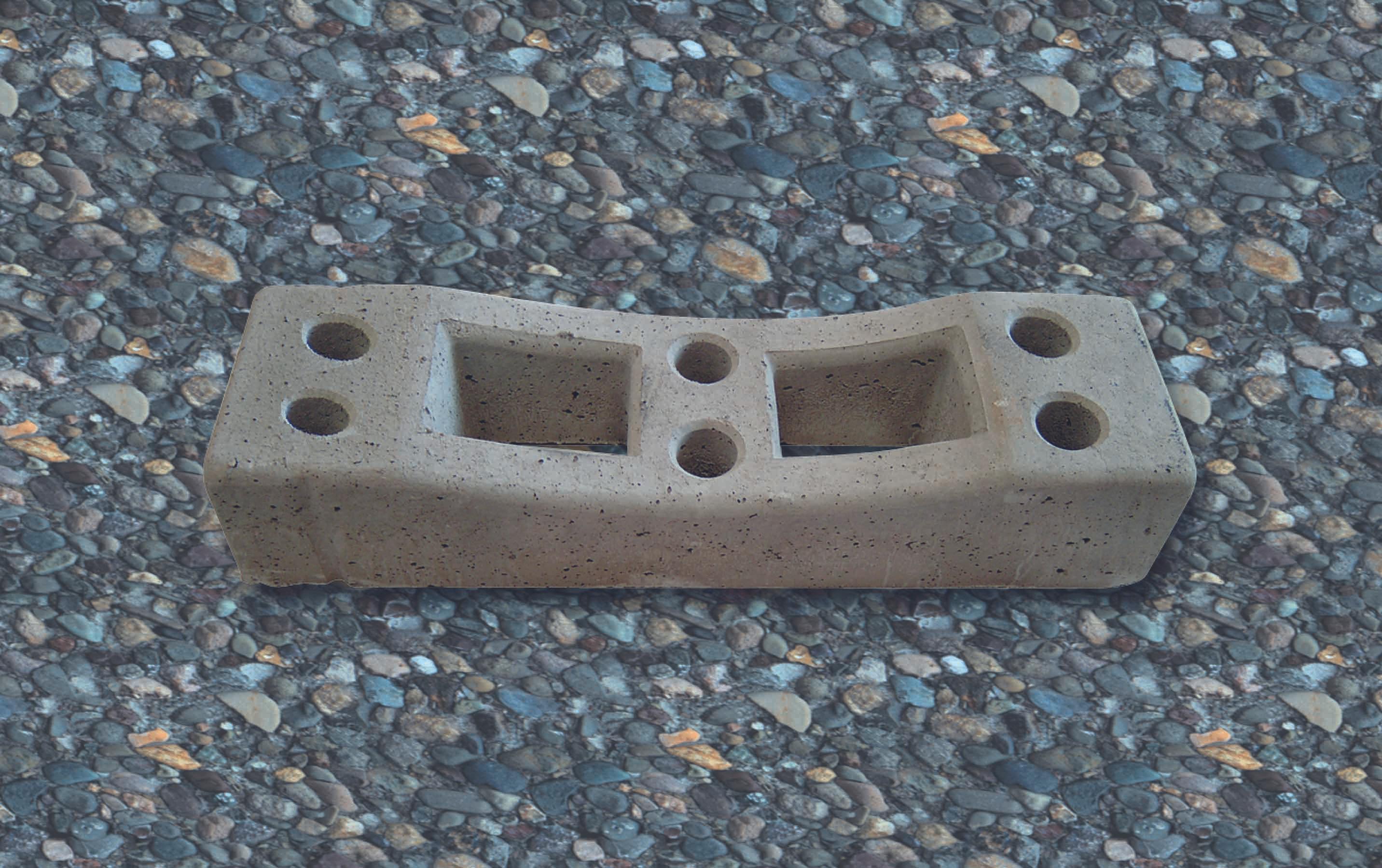 PLOT BETON POUR CLOTURE DE CHANTIER 700 X 195MM