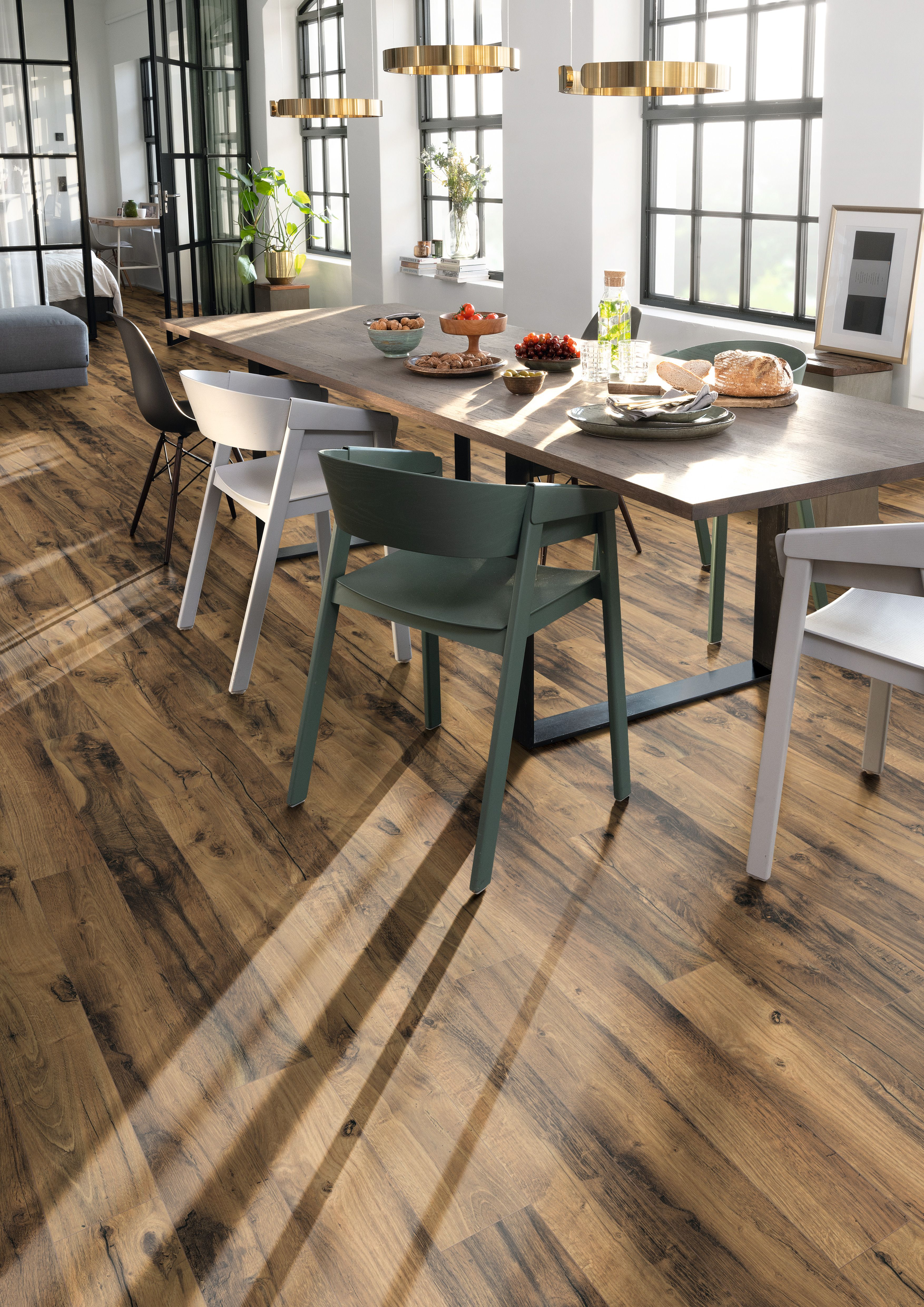 Stratifié NATURE SENS Aqua 24h - 135x1292mm ép.8mm - EL2032 Chêne de Hunton clair