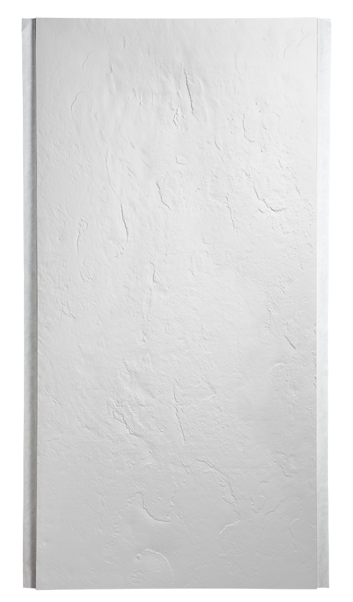 Panneau habillage de douche Résine ardoisée HD -  250 x 90 cm ép 6 mm - Blanc
