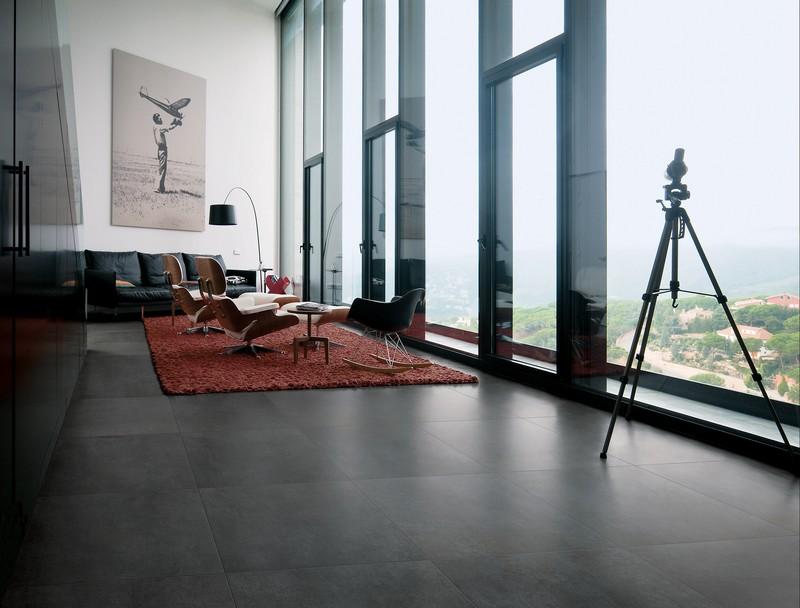 Carrelage sol intérieur TALM 45x45cm ép.8,5mm - Ivoire