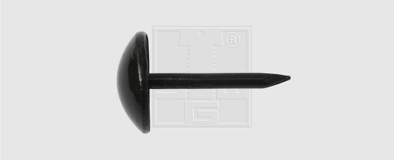 CLOU ACIER TAPISSIER 9 mm NOIR - P/20