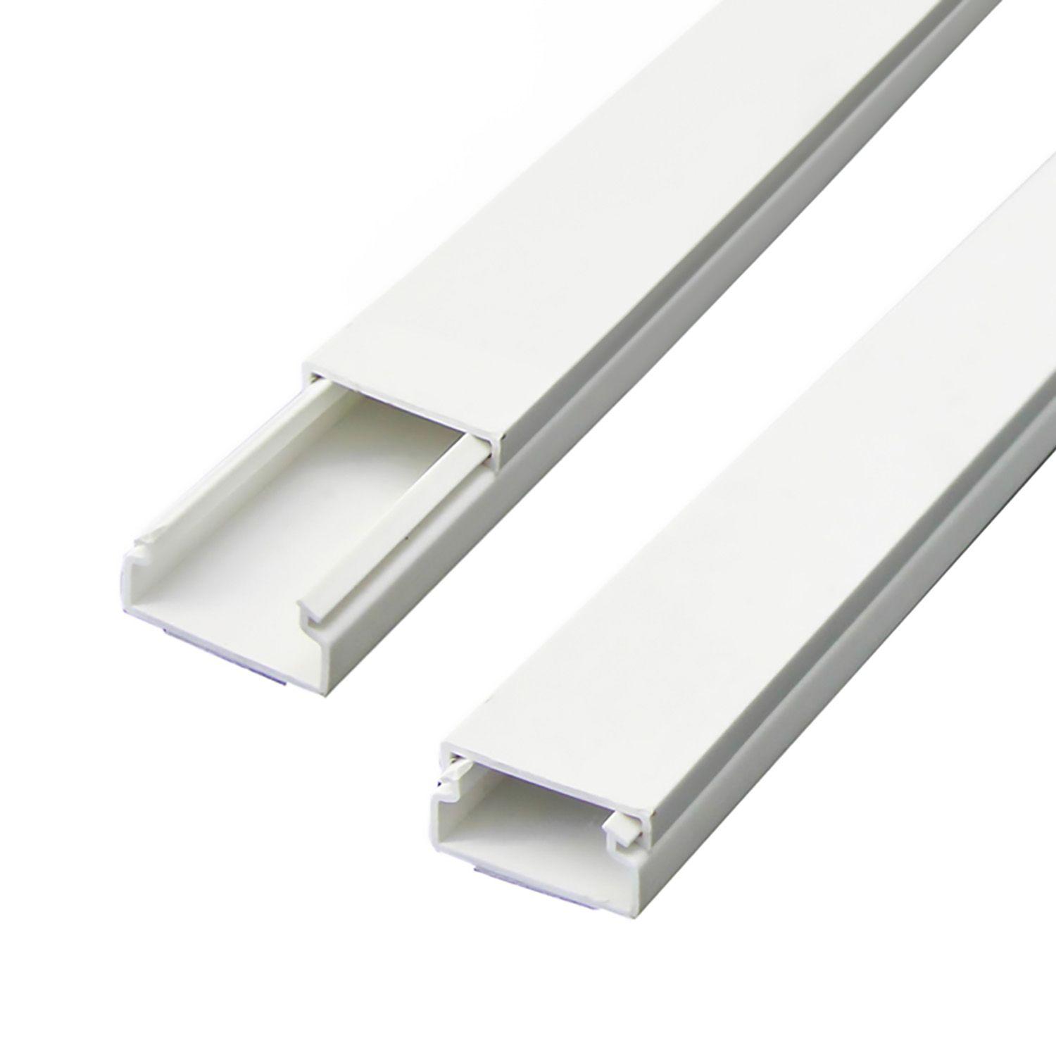 Moulure éléctrique adhésive - 20 x 10MM - L 2M - Blanc