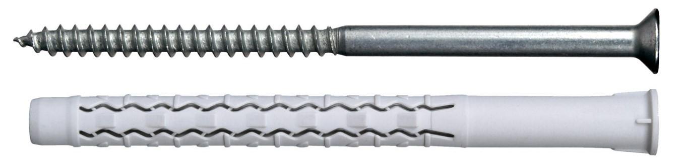 Cheville universelle en nylon - CQLV - diam. 8MM x long. 120MM - Boîte de 25