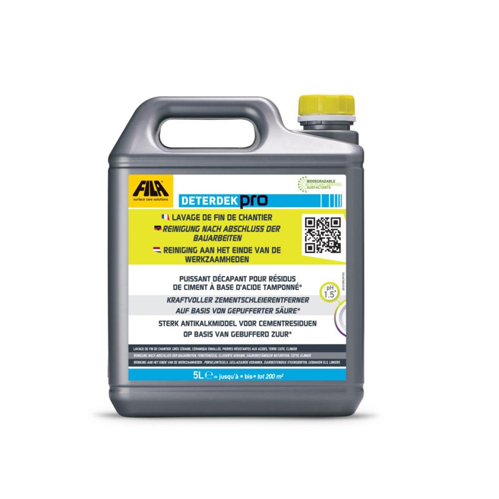 Décapant acide pour sol/mur fin de chantier Deterdek - bidon de 5 l