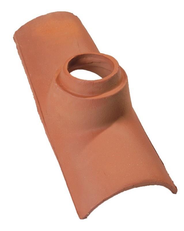 TUILE À DOUILLE CANAL DIAM.100 UTILE BRUN