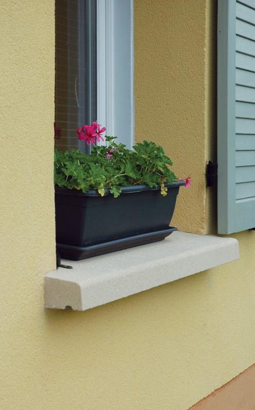 APPUI 35 NEZ ARRONDI BLANC CASSÉ 110 x 35 MONOBLOC