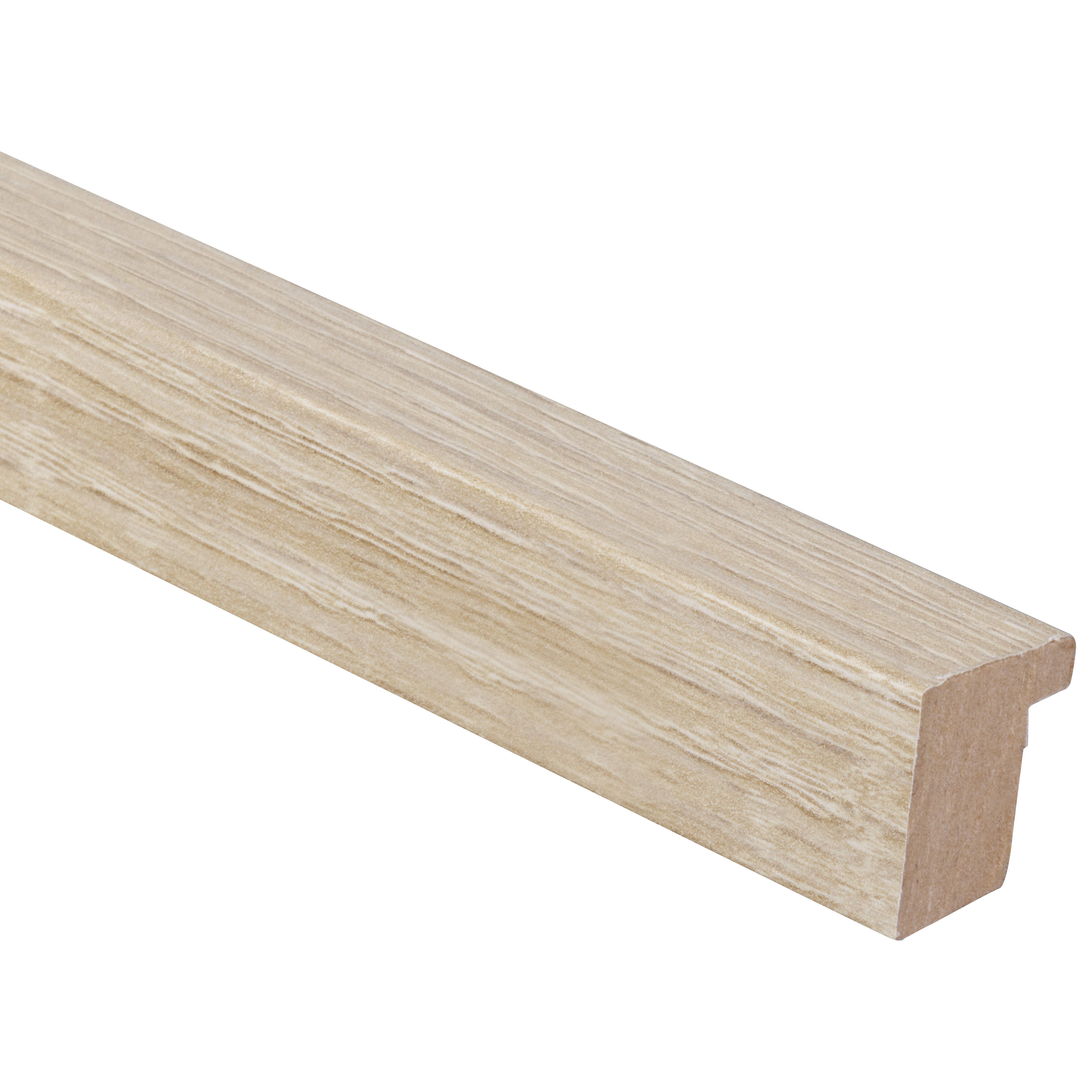 Profil de finition pour panneau décoratif MDF Chêne Naturel/Feutre noir - 2500x36/41MM ép.20MM