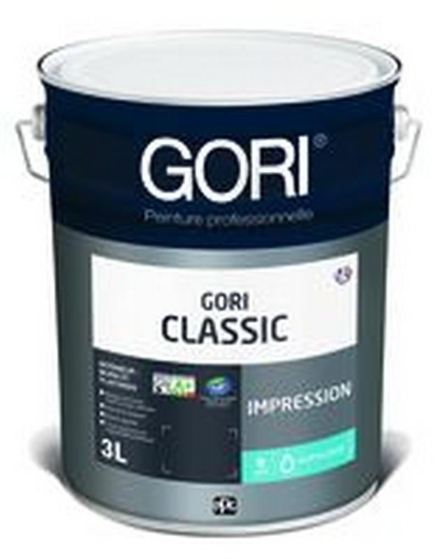 Peinture acrylique GORICLASSIC Murs et plafonds classique mat blanc 3L