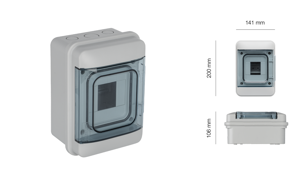 Coffret étanche IP65 - 4 modules