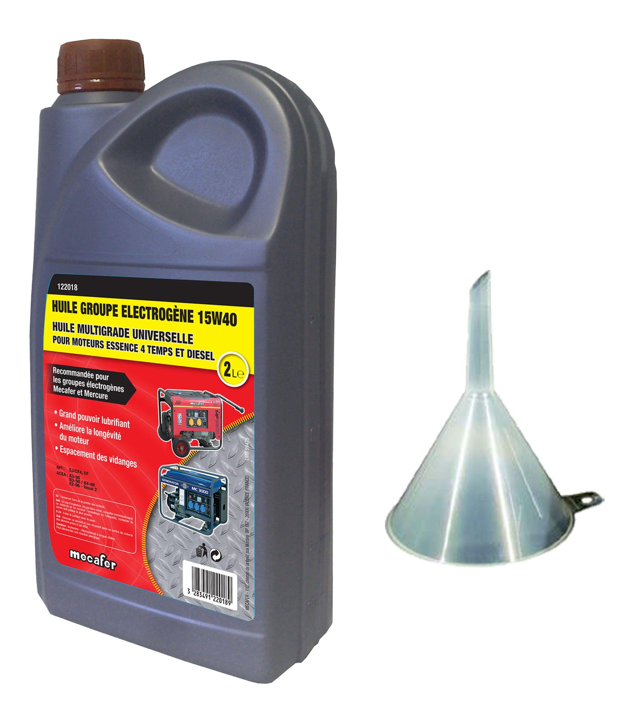 Bidon d’huile 15W40 de 2 L
