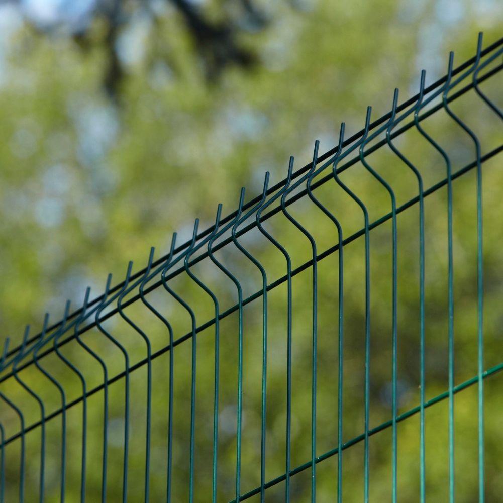 GRILLAGE PANNEAU RIGIDE PETIT PLIS AXYLE MS VERT 6005 2M50 X 1M02 MAILLE 200 X 55,55MM FIL 4/5MM