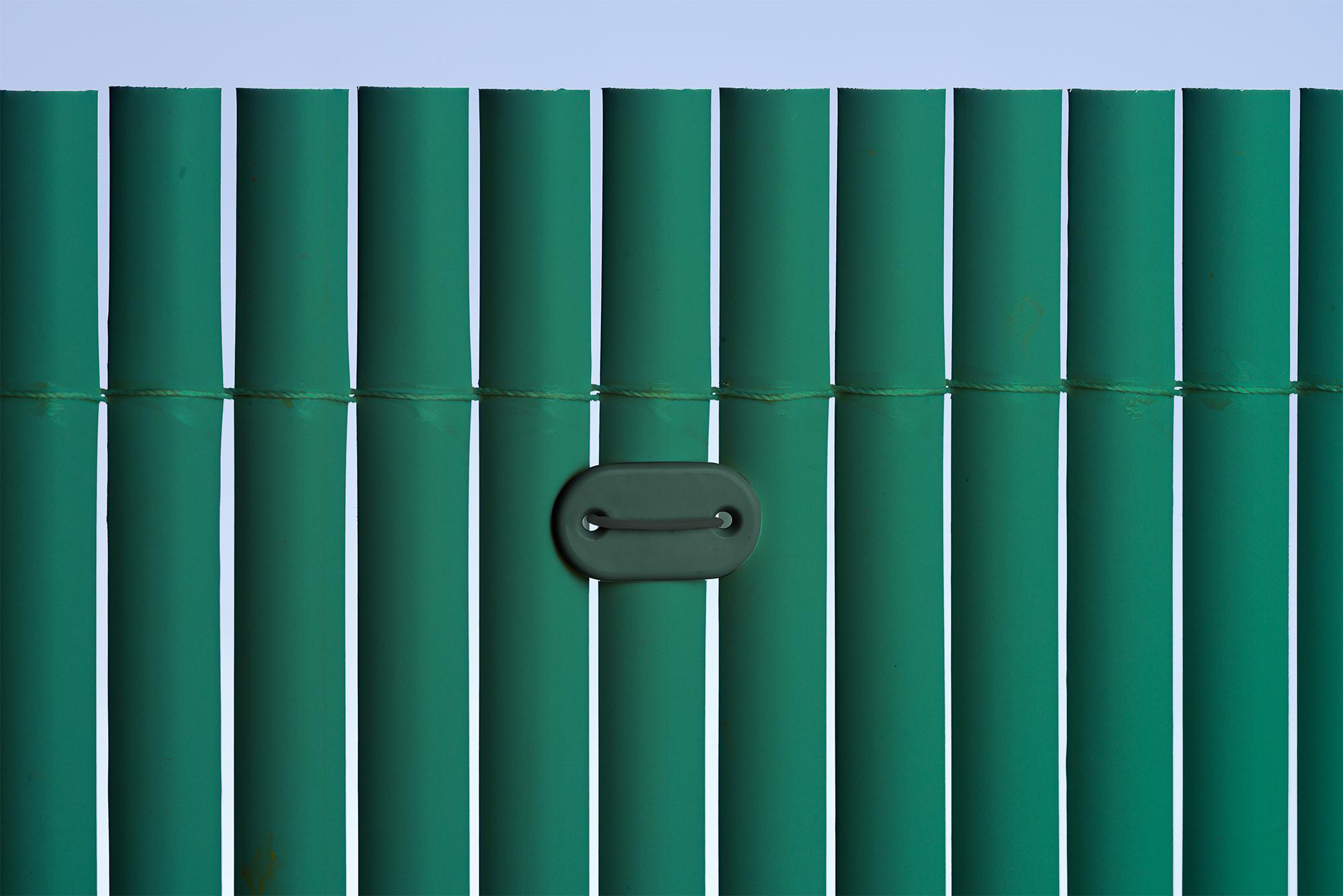 Kit de fixation pour canisses PVC - vert - (attache + brin 14 cm fil de fer plastifié) 26 pcs