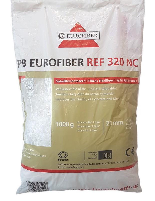 Fibres pour béton EUROFIBER 320NC Blanc 1KG - 20MM